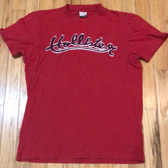 HOLLISTER T-SHIRT WITH FABRIC “HOLLISTER” - Picture 1 of 4